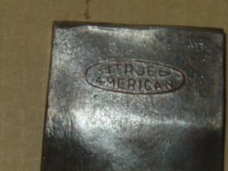 Vintage True American Axe Head By Mann Edge Tool Co.  Lewistown,  Pa.  U.  S.  A.  -