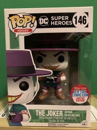 Funko Pop Dc The Joker Batman: The Killing Joke 146 Nycc Exclusive
