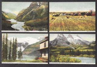 7 Vintage Canadian Pacific Railway Souvenir Post Cards Montreal Color Litho Udb