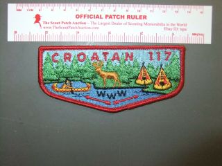 Boy Scout Oa 117 Croatan First Solid Flap 1064ff