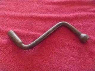 Vintage Iron Lug Wrench 1/2 " Drive,  13/16 ".  Automotive Collectible