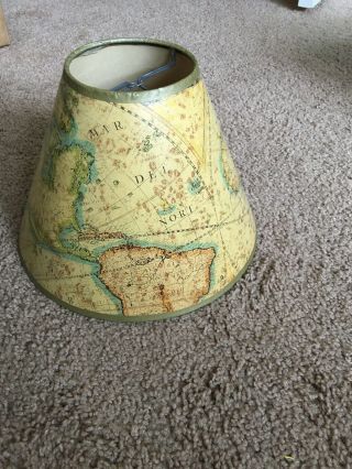 Vintage World Map Table Lamp Shade