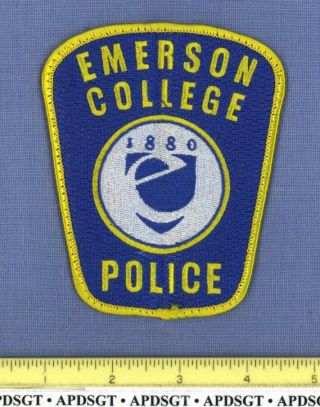 Emerson College • Boston Massachusetts Sheriff School Campus Police Patch