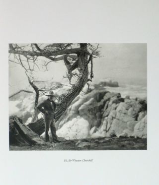Sir Winston Churchill with Cypress Tree 17 - Mile Drive Pebble Beach Photo Print 2