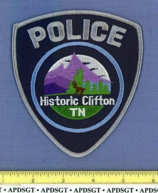 Clifton Tennessee Sheriff Police Patch Deer Historic
