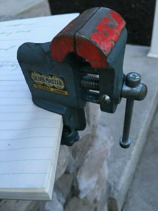 Vintage GLOBEMASTER No.  5929 Small (Jeweler ' s) Bench Vise Clamp - Made In Japan 2