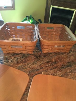 Longaberger Small Storage Solutions Baskets With Lids 5