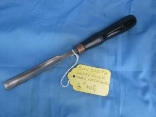 Buck Brothers No 8 Sweep 1/2 Inch Wood Chisel Gouge Antique Vintage Old Tool