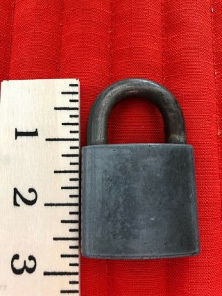 Vintage Best Brass Padlock Lock World War 2 Potmetal Design,  Wide Body