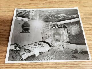 Nypd Crime Scene Photo Graphic Dead Man In Boiler Room 60s 10 " X8 "