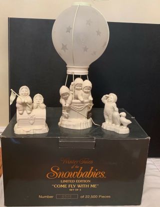 Come Fly With Me Dept 56 Snowbabies Winter Tales Limited Edition 3515 Of 22,  500