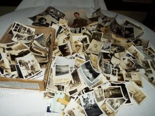 Several Hundred Antique Black&white Photographs People,  Places,  Things Look