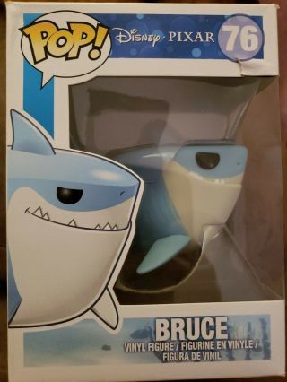 Funko Pop Disney Pixar Finding Nemo Bruce Shark 76 Box Slightly