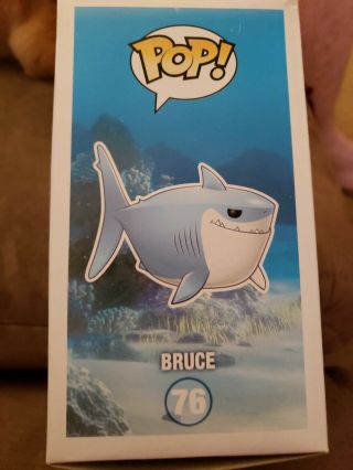 Funko Pop Disney Pixar Finding Nemo Bruce Shark 76 box slightly 4