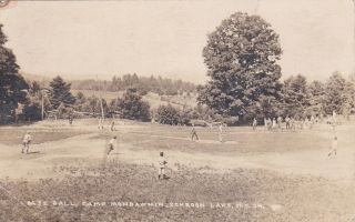 Rp: Schroon Lake,  York,  1910s; Baseball Game,  Camp Mondawmin