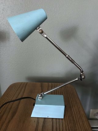 Small Vintage Mid - Century Modern Tensor Hi - Intensity Desk Lamp Needs Bulb.
