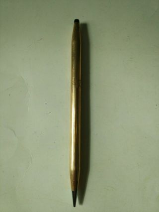 Vintage Cross Mechanical Pencil 1/20 14k Gold Filled Rose Design