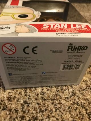 Funko Pop Stan Lee Fan Expo Canada Red Shoes COND.  (RARE - 1 of 500) 3