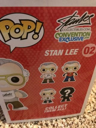 Funko Pop Stan Lee Fan Expo Canada Red Shoes COND.  (RARE - 1 of 500) 5