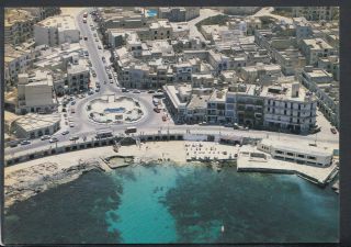 Malta Postcard - Aerial View Of Bugibba Rr4472