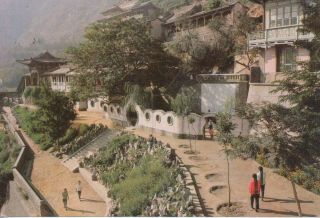Postcard China Juyuo Fountain Five Fountain Hills Gansu 甘肃 Posted To Uk 1986 ?