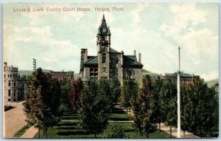 1910s Helena,  Montana Postcard Lewis & Clark County Court House Selige