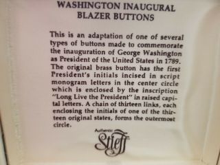 George Washington Inauguration Button Set 2