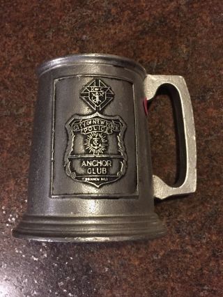 Vintage City Of York Police Anchor Club Mug - Wilton Armetale Pewter Stein