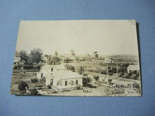 Antique Rppc Postcard City View Of Perth Towner County Nd North Dakota,  Unposted