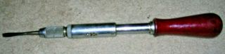 Vintage 10 " Yankee No 30a Spiral Screw Driver / Push Drill North Bros Mfg Co