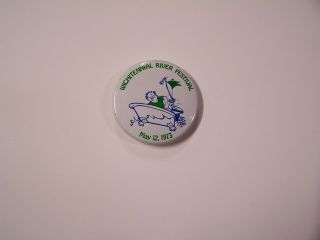 1973 Wichita River Festival Button