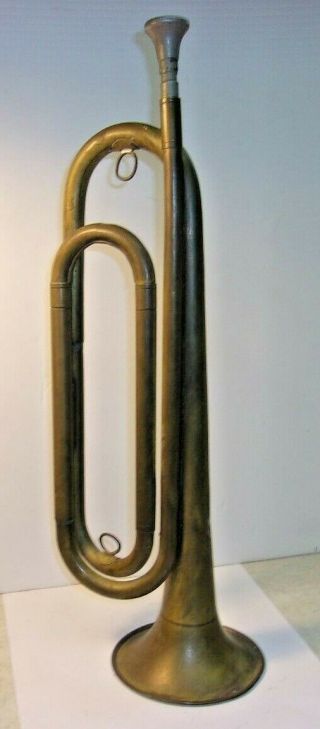 Vintage Brass Rexcraft Official Bugle Boy Scouts Of America