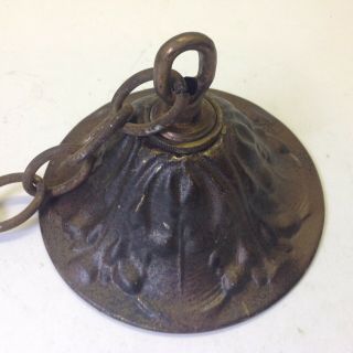 Vintage Ornate Brass Hanging Ceiling Lamp Cap Chandelier Light Part