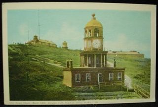 Vintage Postcard Old Town Clock Citadel Hill Halifax Ns