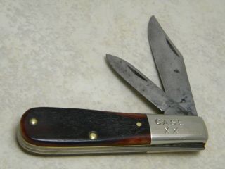 Vintage Case Xx 1940 - 64 Red Bone 62009 1/2 Barlow Knife