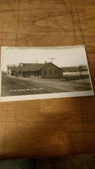 Vintage Rppc N.  Y.  C Station / Depot Morristown,  N.  Y