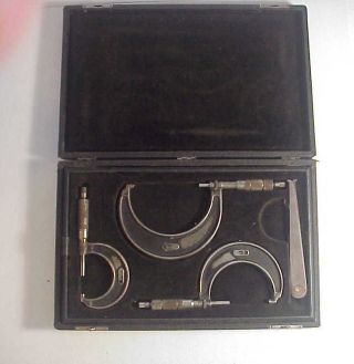 Central Tool Co.  Auburn R.  I.  Machinist Micrometer Set