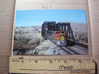 Atchison Topeka & Santa Fe Railway Loco Pa - 1 69a 67c Mojave River Bridge Ca