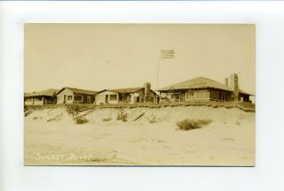Cape Cod Ma Mass Rppc Real Photo,  North Truro,  Sunset Bluff,  Cottages