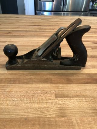 Vintage Stanley Bailey No.  3 Woodworking Plane Smooth Bottom Made In Usa