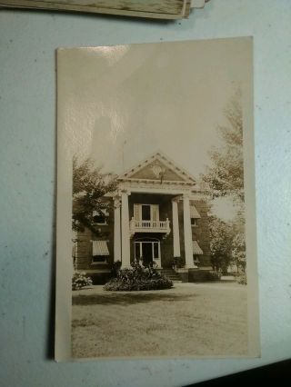 Old Real Photo Postcard U.  S.  Weather Bureau In Peoria Illinois