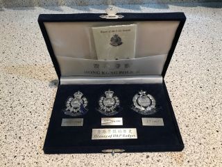 Royal Hong Kong Police History Of Badges Boxed Set.