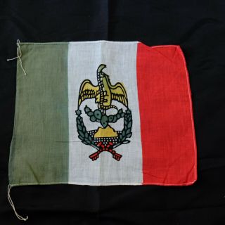1930s Antique Mexican Banner Mexico Flag