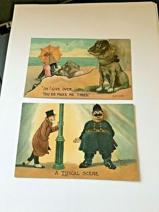 Rare Wiggle Woggle Postcards X 2 Reg Carter & W Stocker Shaw