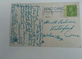 Vintage Postcard Reopening of Doubleday Field Cooperstown NY Baseball Hof F 1936 3