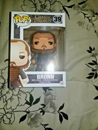 Funko Pop Game Of Thrones 39 Bronn Rare Vaulted Comes With Pop Protector