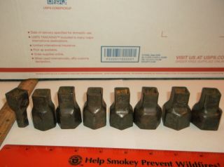 7 Vintage Frank Mossberg Co.  Sockets Model T Car Truck A Tractor Old Tool
