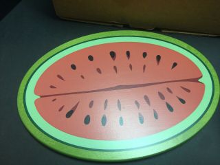 Longaberger Collector’s Club Watermelon Basket With Lid,  Box And Tag 2