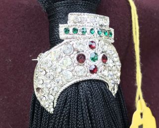 ZAMORA Jeweled FEZ Hat w/ Storage Bag Size 7 3/8 Vintage Shriners Masonic Fancy 6