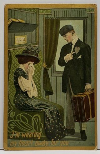 Victorian Couple On Train,  I 